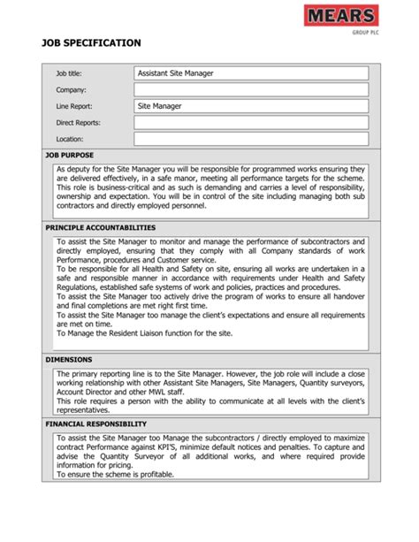 job specs city of philadelphia|Job Specifications .